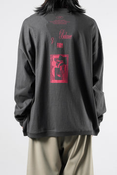画像をギャラリービューアに読み込む, F/CE. RE AIKAWA LONG SLEEVE T-SHIRT TYPE-B (CHARCOAL)