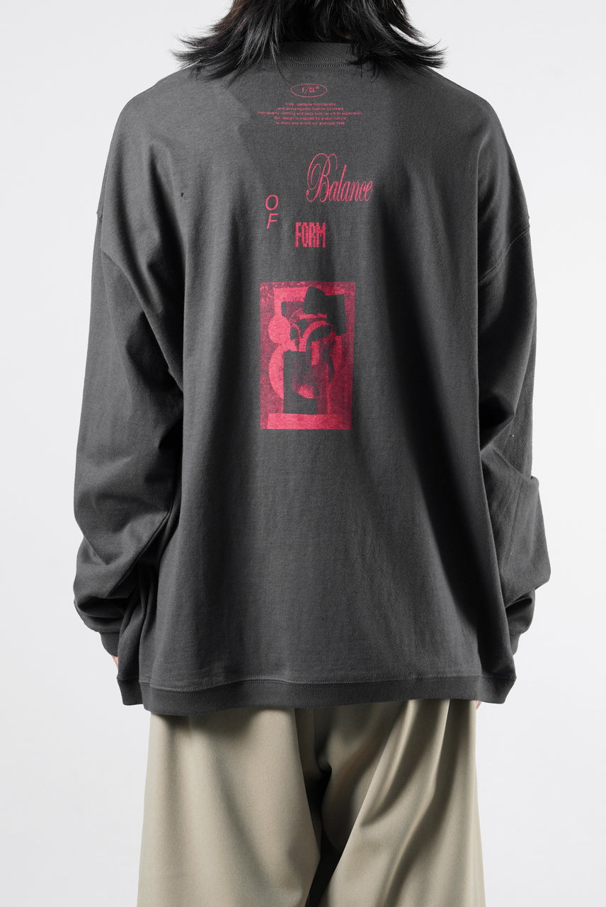 画像をギャラリービューアに読み込む, F/CE. RE AIKAWA LONG SLEEVE T-SHIRT TYPE-B (CHARCOAL)