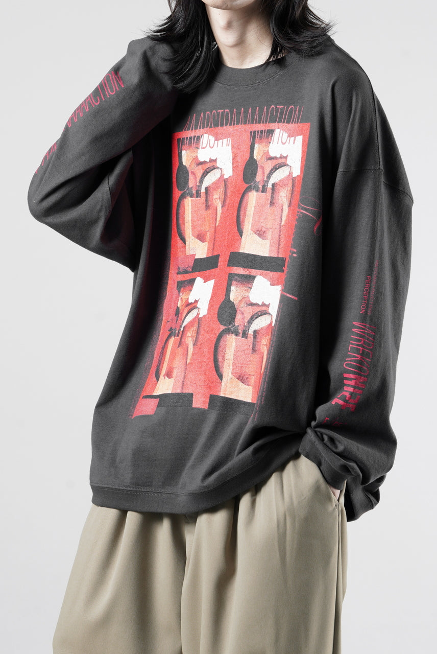 画像をギャラリービューアに読み込む, F/CE. RE AIKAWA LONG SLEEVE T-SHIRT TYPE-B (CHARCOAL)