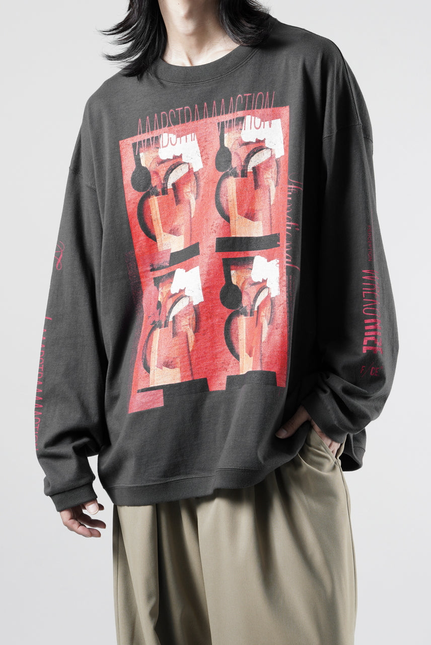 画像をギャラリービューアに読み込む, F/CE. RE AIKAWA LONG SLEEVE T-SHIRT TYPE-B (CHARCOAL)