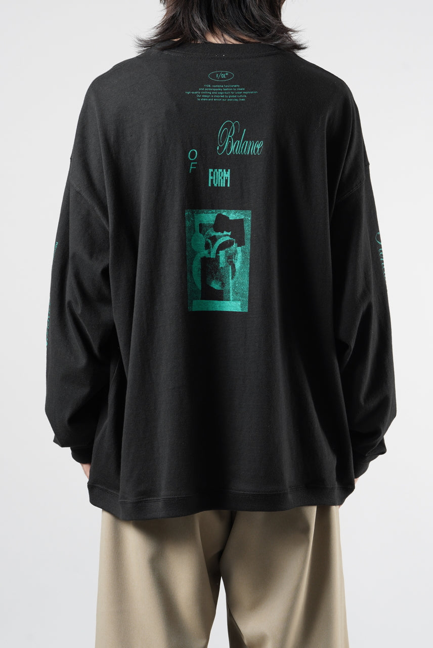 画像をギャラリービューアに読み込む, F/CE. RE AIKAWA LONG SLEEVE T-SHIRT TYPE-B (BLACK)