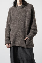 画像をギャラリービューアに読み込む, KLASICA "LIM" POCKET MOCK NECK JUMPER / NATURAL COLORED SHEEP NON DYED WOOL JERSEY (TAUPE)