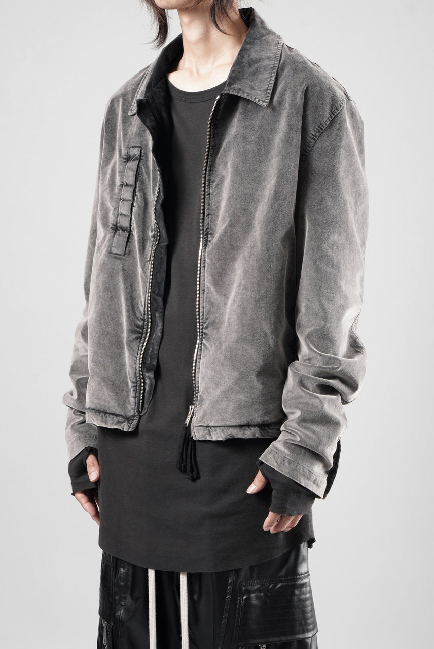 Load image into Gallery viewer, thom/krom TRUCKER JACKET / VELVET STRETCH (USED GREY)