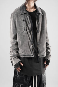 Load image into Gallery viewer, thom/krom TRUCKER JACKET / VELVET STRETCH (USED GREY)