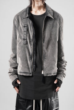 Load image into Gallery viewer, thom/krom TRUCKER JACKET / VELVET STRETCH (USED GREY)