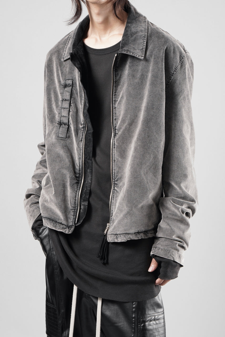 Load image into Gallery viewer, thom/krom TRUCKER JACKET / VELVET STRETCH (USED GREY)