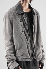 Load image into Gallery viewer, thom/krom TRUCKER JACKET / VELVET STRETCH (USED GREY)