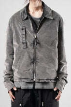 Load image into Gallery viewer, thom/krom TRUCKER JACKET / VELVET STRETCH (USED GREY)