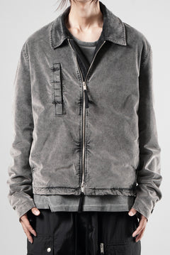 Load image into Gallery viewer, thom/krom TRUCKER JACKET / VELVET STRETCH (USED GREY)