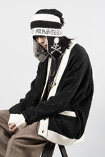 Load image into Gallery viewer, mastermind JAPAN CASHMERE TWEED CARDIGAN (BLACK)