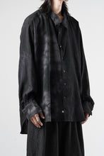 画像をギャラリービューアに読み込む, KLASICA "SH-053-MU" PLAIN BIG SHIRTS / ”KAGO-ZOME" DYED MUSLIN (BLACK GRAY)