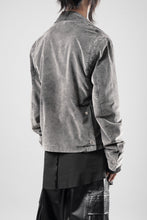 Load image into Gallery viewer, thom/krom TRUCKER JACKET / VELVET STRETCH (USED GREY)