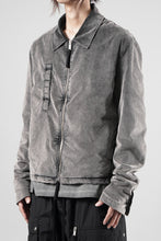 Load image into Gallery viewer, thom/krom TRUCKER JACKET / VELVET STRETCH (USED GREY)