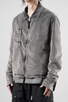 Load image into Gallery viewer, thom/krom TRUCKER JACKET / VELVET STRETCH (USED GREY)