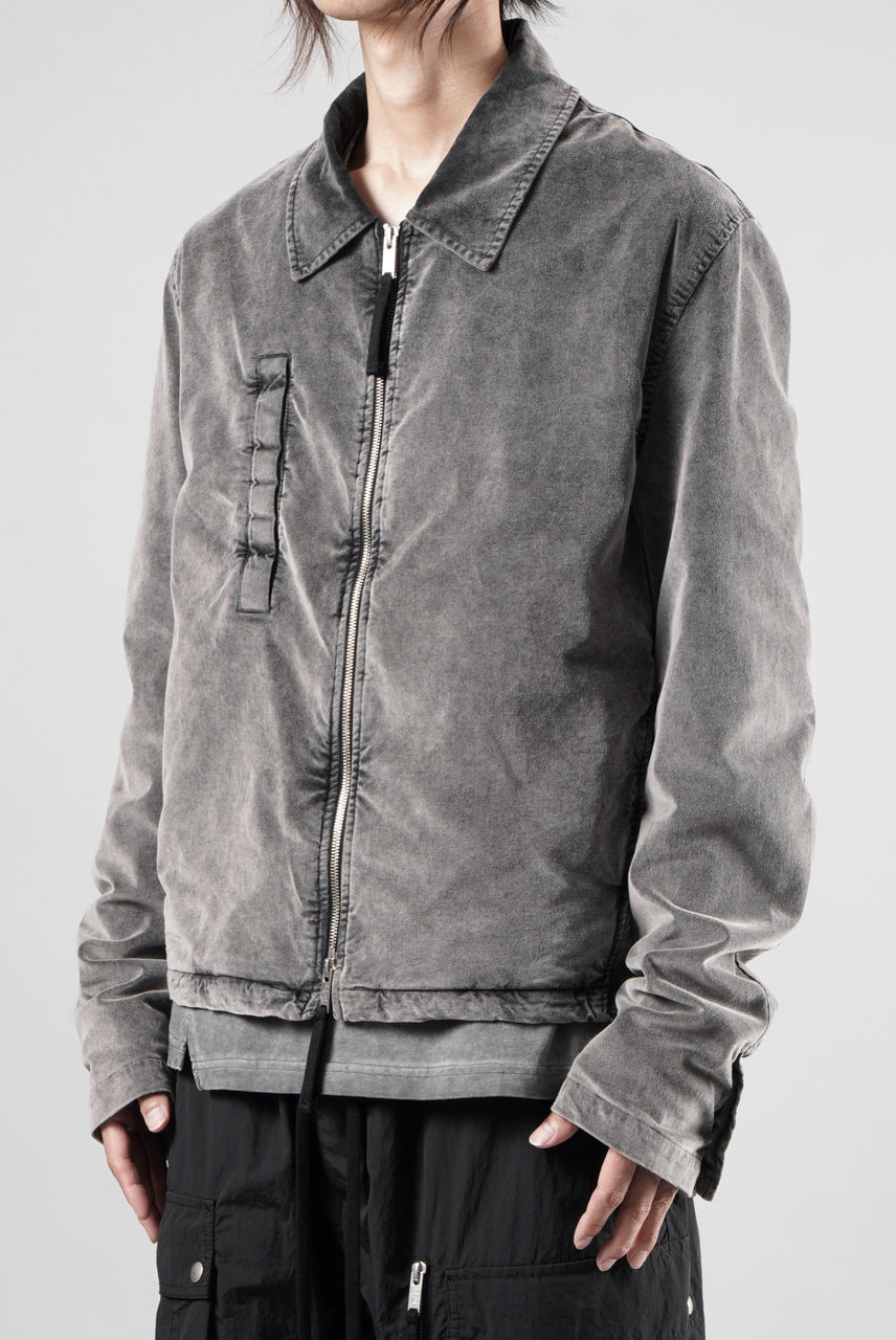 Load image into Gallery viewer, thom/krom TRUCKER JACKET / VELVET STRETCH (USED GREY)