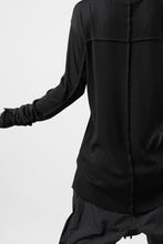画像をギャラリービューアに読み込む, thom/krom OUTSIDE SEAMS LONG SLEEVE T-SHIRT / LIGHT &amp; SOFT RIB COTTON (BLACK)