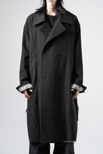 画像をギャラリービューアに読み込む, Professor.E TAILORED DB TRENCH COAT (BLACK)