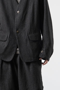 Load image into Gallery viewer, KLASICA "BELLE-SW" 2B V-CUT WORK JACKET / AMBIENCE ANTIQUE DRAPER (CACAO NIB)