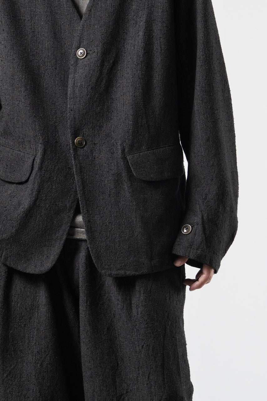 Load image into Gallery viewer, KLASICA "BELLE-SW" 2B V-CUT WORK JACKET / AMBIENCE ANTIQUE DRAPER (CACAO NIB)