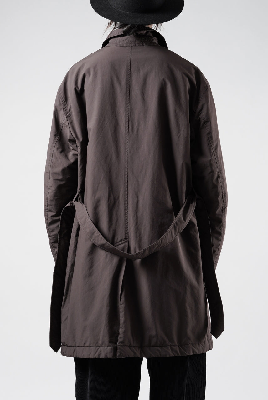 画像をギャラリービューアに読み込む, PORTER CLASSIC WEATHER SOUTIEN COLLAR COAT (BROWN)