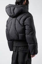 画像をギャラリービューアに読み込む, thom/krom HIGH NECK &amp; BIG HOODIE JACKET / WARM PUFFER (BLACK)