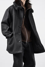 Load image into Gallery viewer, LITTLEBIG Wool Car Coat (BLACK)