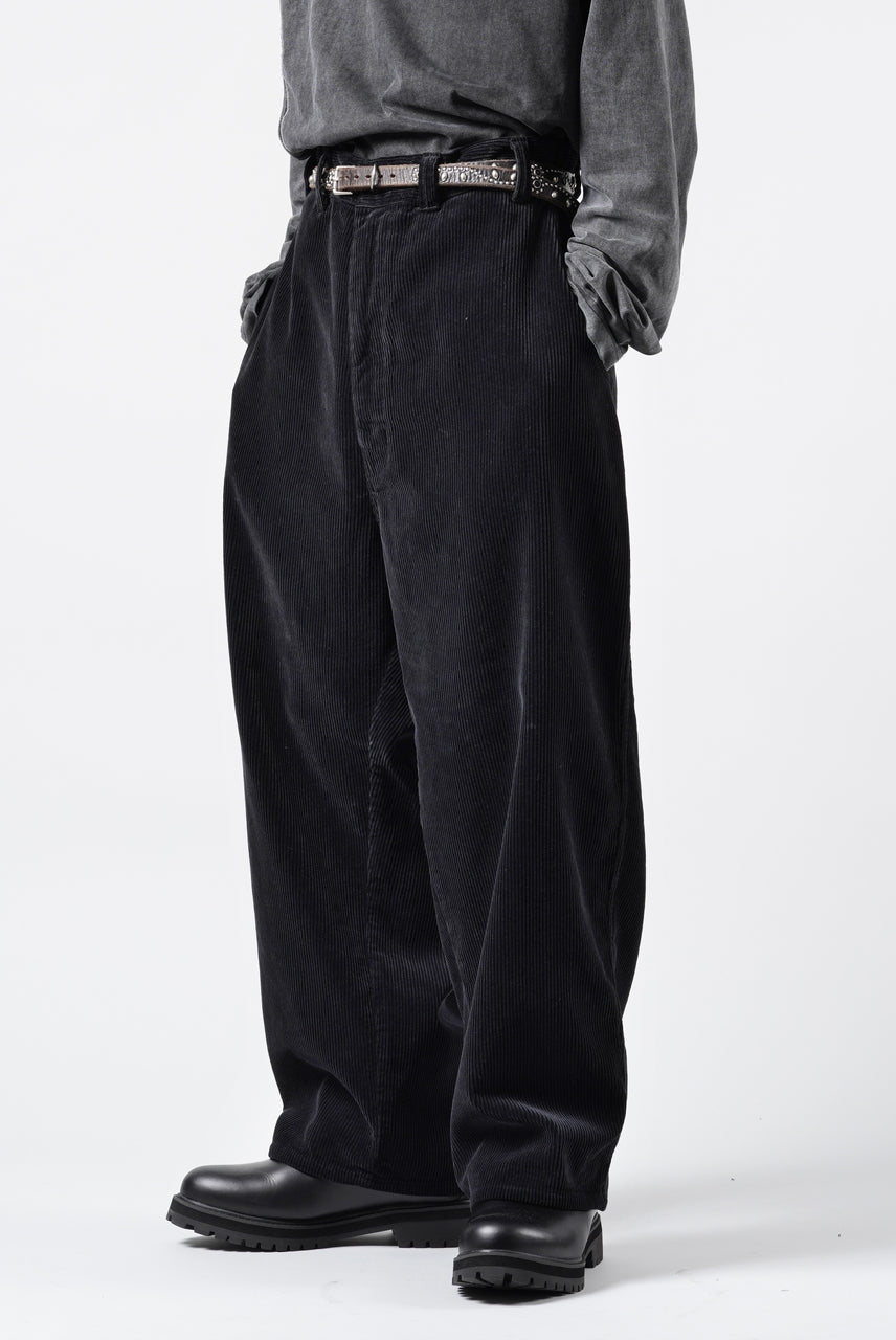 画像をギャラリービューアに読み込む, PORTER CLASSIC CORDUROY FATTY PANTS (BLACK)