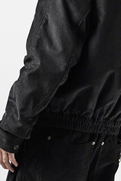 画像をギャラリービューアに読み込む, Professor.E CORDUROY HARRINGTON JACKET (BLACK)