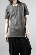 Load image into Gallery viewer, black crow x LOOM exclusive short sleeve tops / Non-Torque Cotton Yarn (M.CARBON - 中墨)