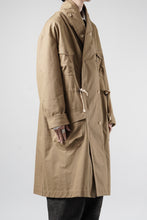 画像をギャラリービューアに読み込む, A TENTATIVE ATELIER exclusive Josef K. SHAWL COLLAR MILITARY COAT w FLEECE LINING (TAN)