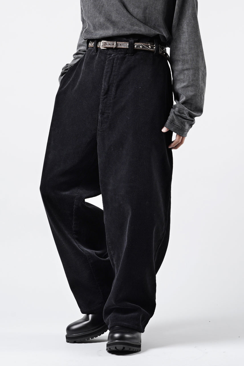 画像をギャラリービューアに読み込む, PORTER CLASSIC CORDUROY FATTY PANTS (BLACK)
