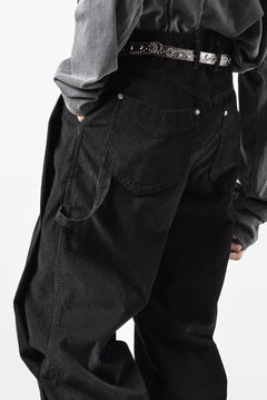 画像をギャラリービューアに読み込む, Professor.E CORDUROY CARPENTER PANTS (BLACK)