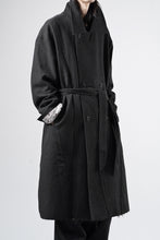 画像をギャラリービューアに読み込む, Professor.E TAILORED DB TRENCH COAT (BLACK)