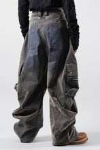 画像をギャラリービューアに読み込む, A.F ARTEFACT CURVED WIDE CARGO PANTS / ENZYME WASHED DENIM (BEIGE)
