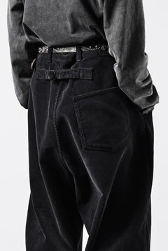 画像をギャラリービューアに読み込む, PORTER CLASSIC CORDUROY FATTY PANTS (BLACK)