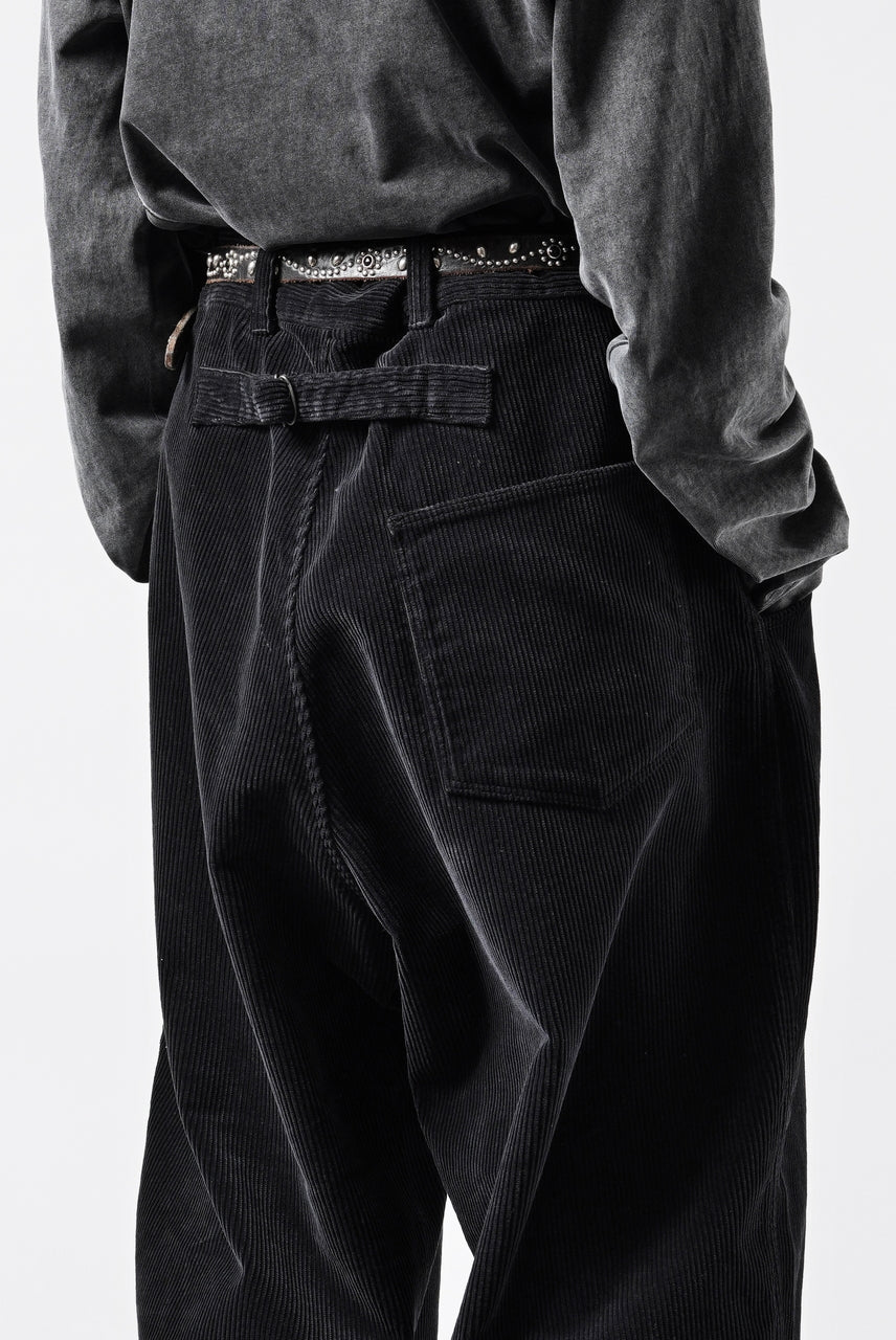 画像をギャラリービューアに読み込む, PORTER CLASSIC CORDUROY FATTY PANTS (BLACK)