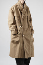 画像をギャラリービューアに読み込む, A TENTATIVE ATELIER exclusive Josef K. SHAWL COLLAR MILITARY COAT w FLEECE LINING (TAN)
