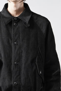 画像をギャラリービューアに読み込む, Professor.E CORDUROY HARRINGTON JACKET (BLACK)