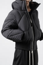 画像をギャラリービューアに読み込む, thom/krom HIGH NECK &amp; BIG HOODIE JACKET / WARM PUFFER (BLACK)