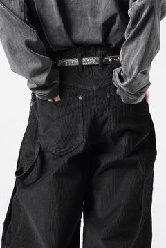 画像をギャラリービューアに読み込む, Professor.E CORDUROY CARPENTER PANTS (BLACK)