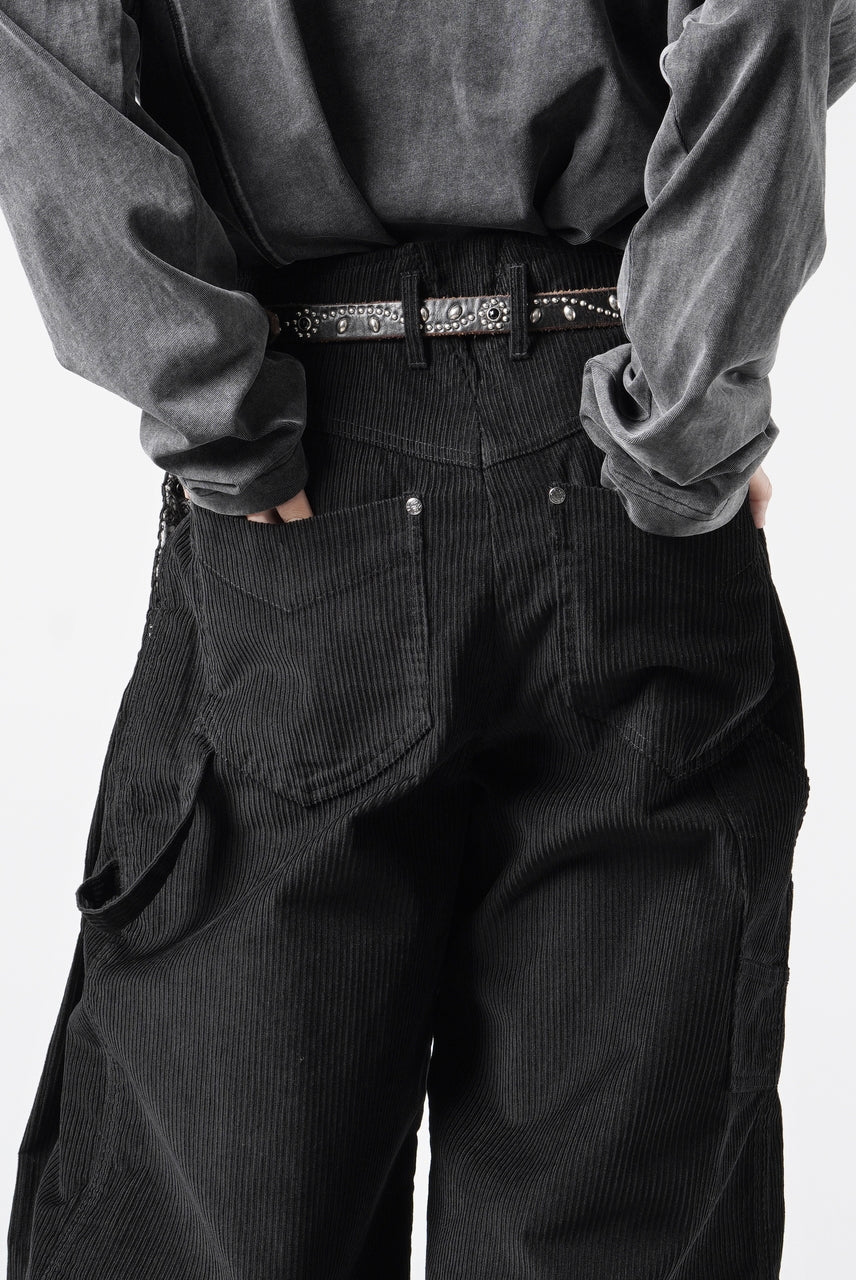 画像をギャラリービューアに読み込む, Professor.E CORDUROY CARPENTER PANTS (BLACK)