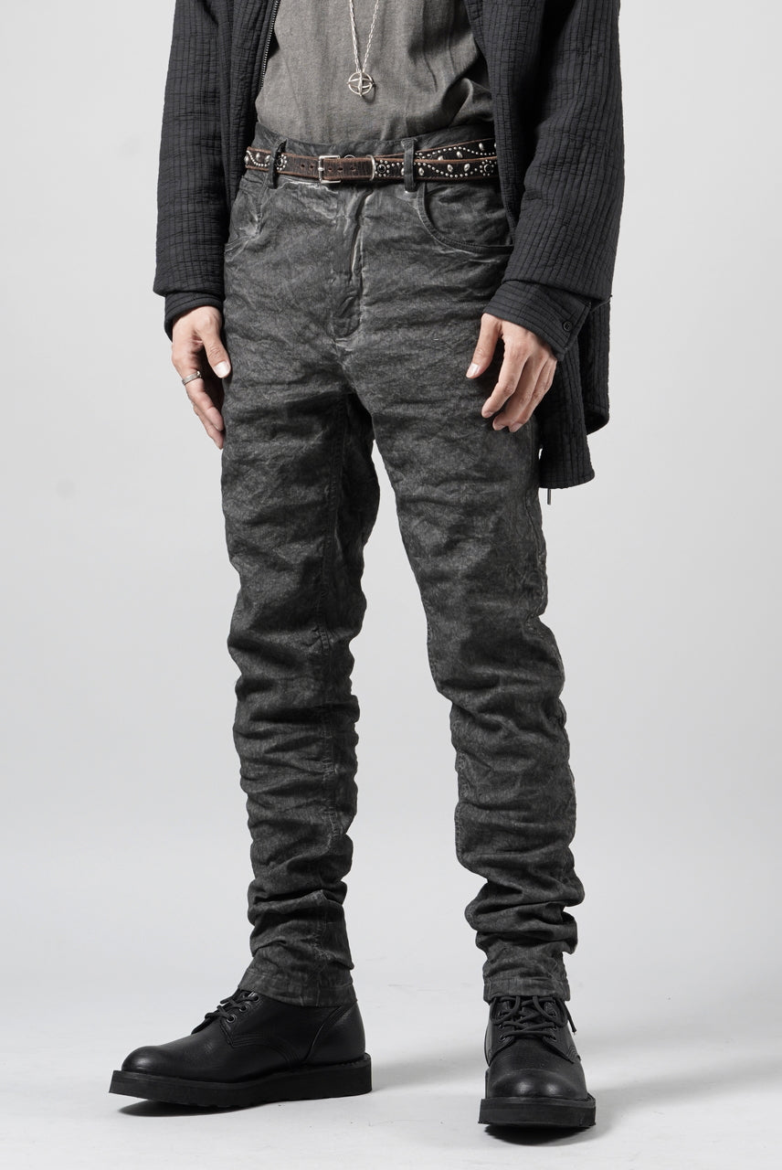 画像をギャラリービューアに読み込む, daub SLIM FIT JEANS / METALLIC STRETCH COTTON (COLD DYED GREY)