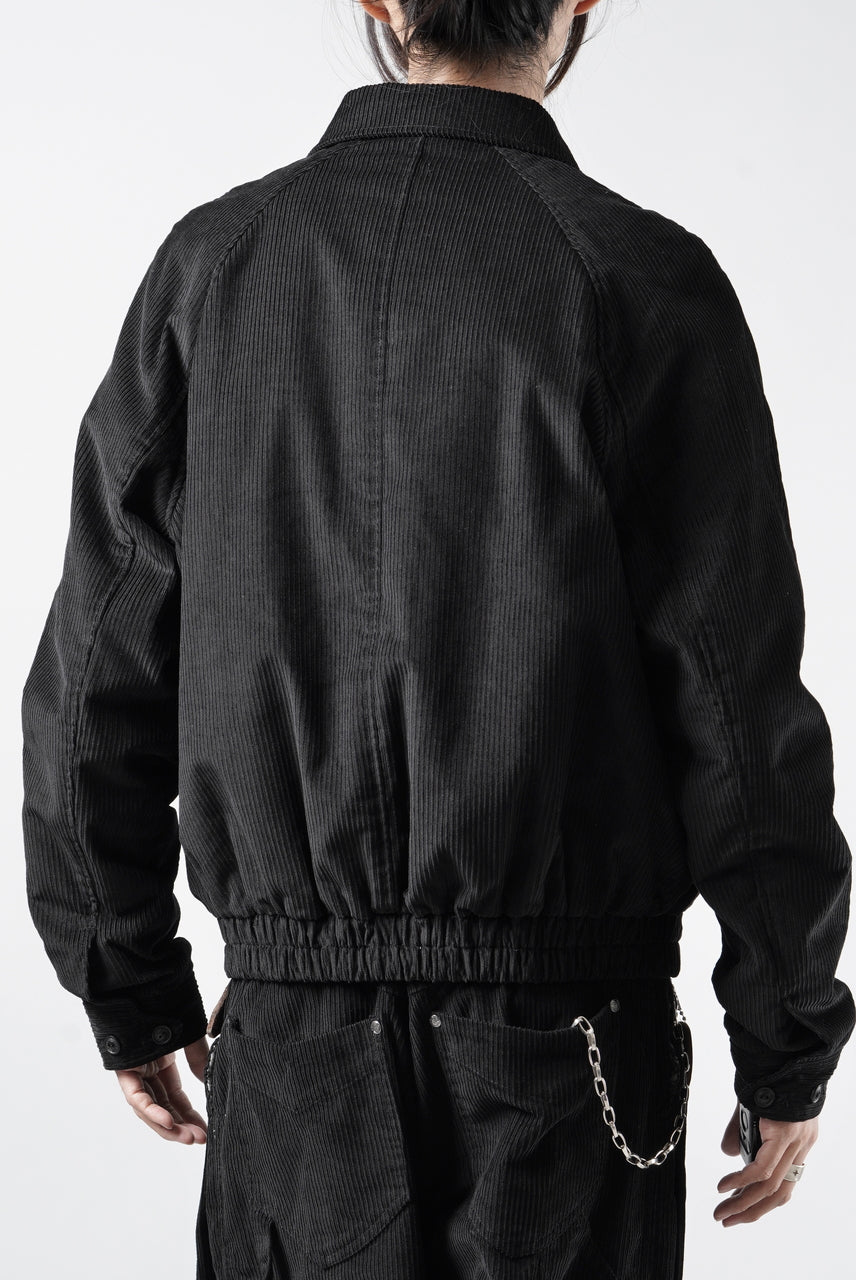画像をギャラリービューアに読み込む, Professor.E CORDUROY HARRINGTON JACKET (BLACK)
