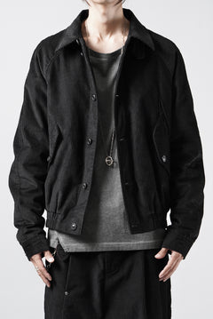 画像をギャラリービューアに読み込む, Professor.E CORDUROY HARRINGTON JACKET (BLACK)