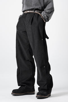 画像をギャラリービューアに読み込む, Professor.E CORDUROY CARPENTER PANTS (BLACK)