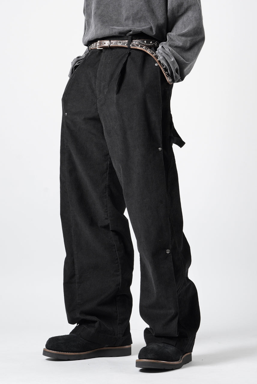 画像をギャラリービューアに読み込む, Professor.E CORDUROY CARPENTER PANTS (BLACK)