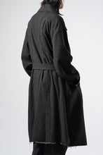 画像をギャラリービューアに読み込む, Professor.E TAILORED DB TRENCH COAT (BLACK)