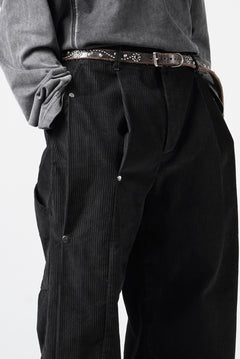 画像をギャラリービューアに読み込む, Professor.E CORDUROY CARPENTER PANTS (BLACK)