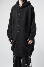 Load image into Gallery viewer, ISABEL BENENATO Yak Hooded Coat and Outer Seams Detail (BLACK)
