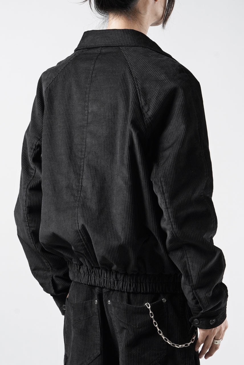 画像をギャラリービューアに読み込む, Professor.E CORDUROY HARRINGTON JACKET (BLACK)